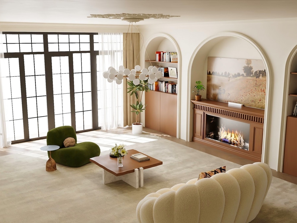 What is visual weight in interior design?